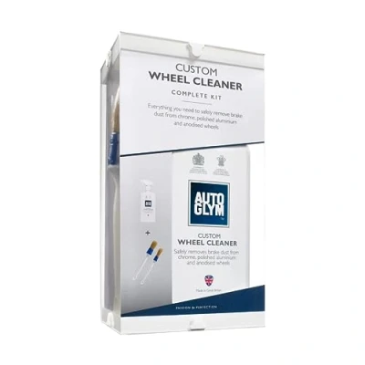 Immagine di Autoglym Kit Completo per la Pulizia delle Ruote dell&#039;Auto, Include 1 x Detergente Spray, Spazzole Piccola e Spazzola Media, Adatto a Rimuovere Polvere Sporco, 500 ml
