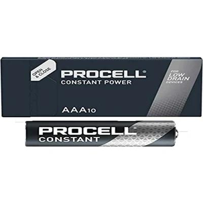 Immagine di Duracell Batteria alcalina, Micro, AAA, LR03, 1,5 V Procell Constant, Retail Box (Confezione da 10), Multicolore, 5000394149199