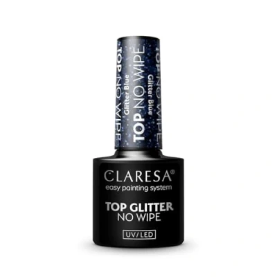 Immagine di Claresa Top No Wipe Glitter Argento 5ml
