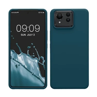 Immagine di kwmobile Cover per ASUS Zenfone 11 Ultra Custodia Back Case Smartphone in Silicone TPU Protezione Gommata petrolio