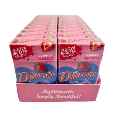 Immagine di Caramelle Sperlari Dietorelle Gusto Fragola Morbide 20 Astucci da 27 g