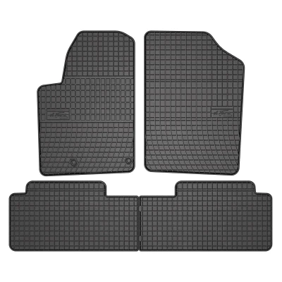 Immagine di FROGUM 0645 Set tappetino Gomma anteriore e posteriore 4 nero Su misura CITROËN: Berlingo / First I