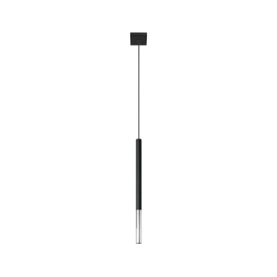 Immagine di Sollux Luce a sospensione per tavolo da pranzo Luci e lampade Plafoniera Lampadina non inclusa MOZAICA 1 Nero, cromo Attacco G9