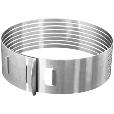 Immagine di Zenker Affettatorte regolabile Ø 26 28 cm Linea Patisserie, adatto per realizzare fino a 8 strati di torta, lavabile in lavastoviglie (colore: argento), quantità: 1 pezzo