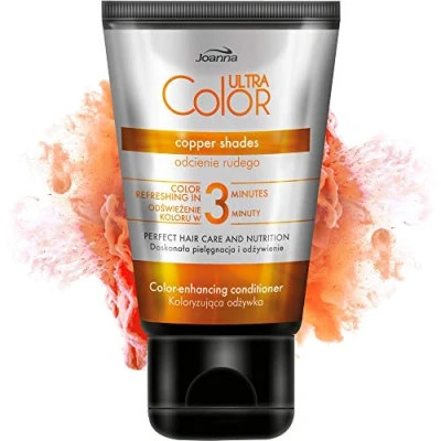 Immagine di Joanna Ultra Color Balsamo per capelli rossi e rame naturali tinti Idratante Rinfresca intensifica il colore in 3 minuti 100 ml