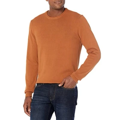 Immagine di Amazon Essentials Maglione a Girocollo (Disponibile in Taglie Extra Forti) Uomo, Ruggine, XL