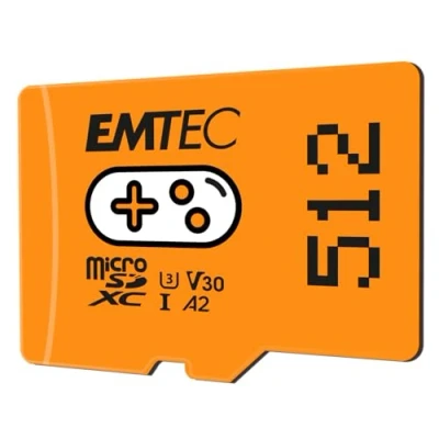 Immagine di TARJETA EMTEC MICROSD 512GB SDXC CL.10 UHS1 U3 V30 A1 GAMING ECMSDM512GXCU3G