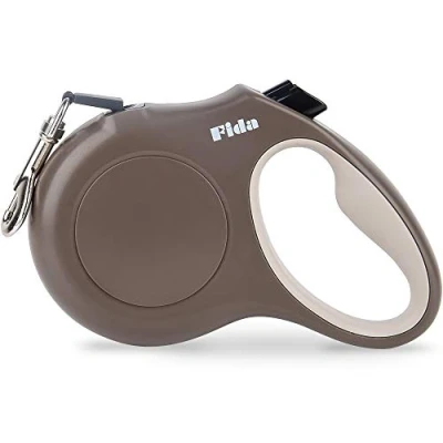 Immagine di Fida Guinzaglio retrattile per cani, 5 m, resistente, cani e gatti, X S/S/M/L, fino a 50 kg, senza grovigli Frenatura con una mano.