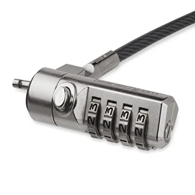 Immagine di StarTech.com Cavo Antifurto di Sicurezza per PC Portatili Supporto Articolabile / Girevole Chiusura a Combinazione 4 Cifre