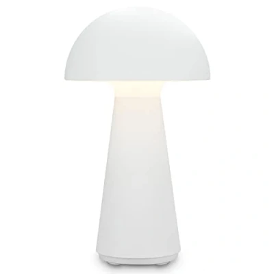 Immagine di Briloner lampada da tavolo a batteria LED, dimmerabile, touch, luce mobile, LED per esterni, batteria, bianco opaco