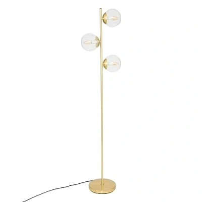 Immagine di Lampada da terra diritta in metallo H162cm dorato Atmosphera designer d&#039;interni