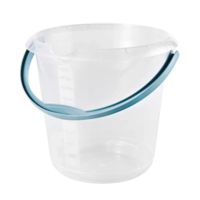 Immagine di keeeper Secchio con Scala Graduata Integrata e Manico Ergonomico, 10 L, Mika, Trasparente