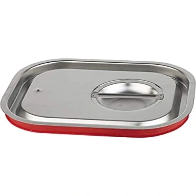 Immagine di APS 80023 GN 1/1 coperchio a innesto per il trasporto, guarnizione in silicone, presa incassata e foro evitare la sottopressione, non adatto ai forni vapore combinati