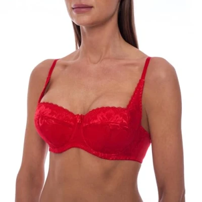 Immagine di frugue Reggiseno a Fascia Push Up Imbottito Donna Rosso IT 3B