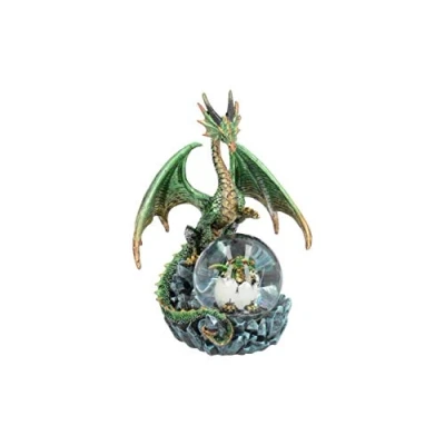 Immagine di Nemesis Now 19cm Snowglobe, Green Emerald Oracle Sfera di Neve, 19 cm, Colore: Verde