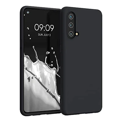 Immagine di kwmobile Custodia Compatibile con OnePlus Nord CE 5G Cover Back Case per Smartphone in Silicone TPU Protezione Gommata nero matt