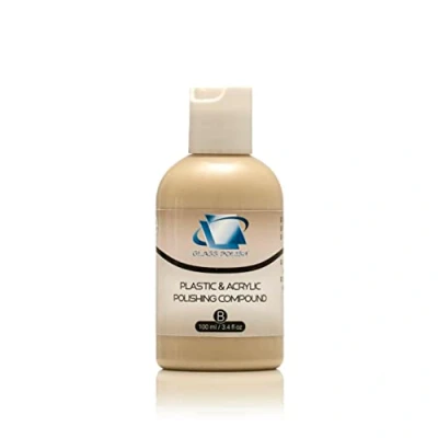 Immagine di Glass Polish 14018 Pasta lucidante per superfici in plastica e acrilico, finitura micro lucida 100 ml