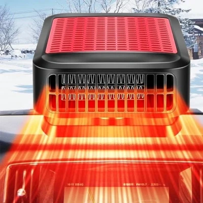 Immagine di riscaldatore per auto, 12 V 200 W, 2 in 1, riscaldamento e raffreddamento rapido veicoli, auto con presa accendisigari sbrinatore sbrinatore, di ricambio