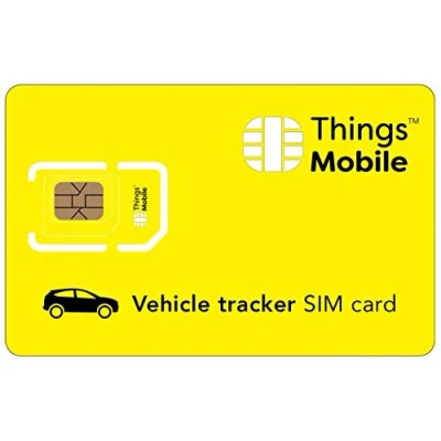 Immagine di SIM Card per AUTO GPS TRACKER Things Mobile con copertura globale e rete multi operatore GSM/2G/3G/4G LTE, senza costi fissi, scadenza tariffe competitive, 10 di credito incluso