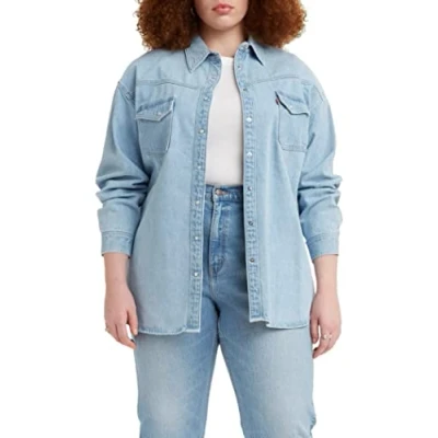 Immagine di Levi&#039;s PL DORSEY XL WESTERN, Camicia Donna, LONG JOURNEY 1, 40W / 34L