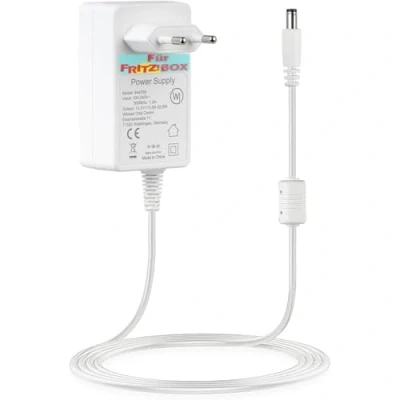 Immagine di Wicked Chili alimentatore di rete 12 V/3,5 A, cavo lungo 3 m, compatibile con AVM Fritz!Box Router, Fritz WLAN Ripetitore (AX, DSL, Cable, LTE) Telekom Speedport Smart, prolunga