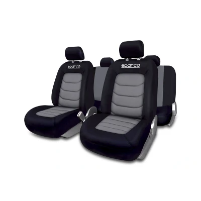 Immagine di SPARCO S LINE SPC1019GR Coprisedile nero/grigio Poliestere anteriore e posteriore