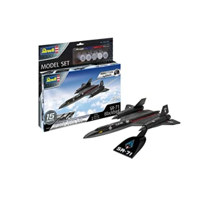 Immagine di Revell 1:110 Model Merlo Set Lockheed SR 71 Blackbird, Colore Non Verniciato, 63652