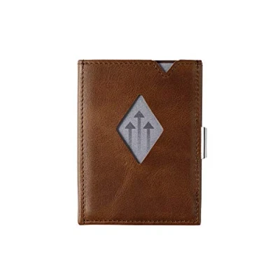 Immagine di EXENTRI Multiwallet Portafogli tri fold Blocco RFID con clip di chiusura e borsa in acciaio inossidabile