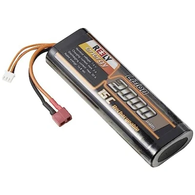 Immagine di Reely Batteria ricaricabile per trasmettitore LiIon 7.4 V 2000 mAh Numero di celle: 2 15 C Hardcase Sistema a spina T