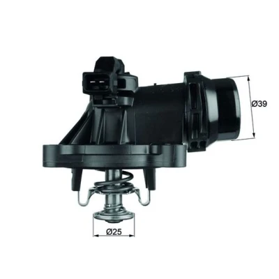 Immagine di MAHLE ORIGINAL TM 18 105 Termostato motore con guarnizione BMW: 3 Sedan, 5 Coupe