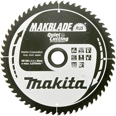 Immagine di Makita MAKBLADE+ B 33495 Lama circolare in metallo duro 260 x 30 1 mm Numero di denti: 48 pz.