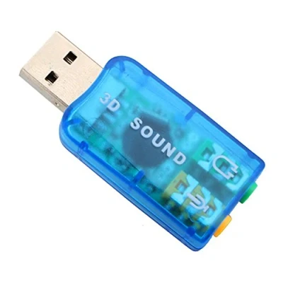 Immagine di Zerone Adattatore Audio USB Esterno, USB2.0 3D 5.1 Canali PC Scheda per Cuffie