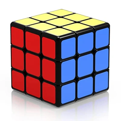 Immagine di ROXENDA Cubo di Velocità 3x3, Original 3x3x3 Speed Cube Sticker Super Solido Durevole &amp; Tornitura Regolare, Il Miglior Magico Puzzle 3D (3x3x3)