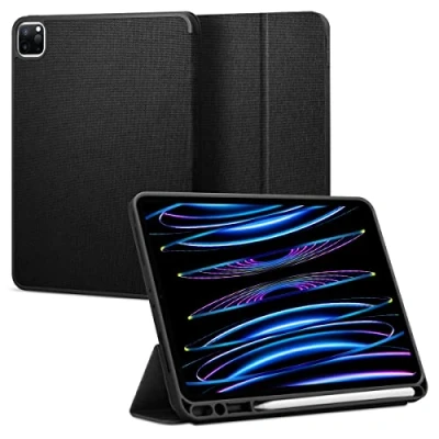 Immagine di Spigen Cover Urban Fit Compatibile con iPad PRO 11 polici (2022/2021/2020/2018 Model) Supporto per Apple Pencil Nero
