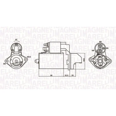 Immagine di MAGNETI MARELLI 063721334010 Motorino di avviamento 12 1,1 9 OPEL: Astra H GTC, Caravan, Hatchback, SUZUKI: SWIFT 3, IGNIS 2