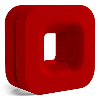 Immagine di NZXT Puck Cable Management and Headset Mount Compact Size Silicone Construction Powerful Magnet for Computer Case Mounting Red