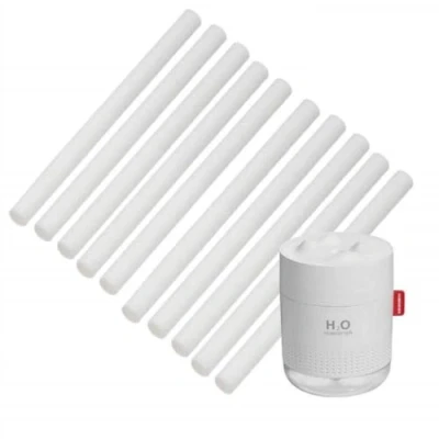 Immagine di 10 pezzi cm umidificatore bastoncini filtro in cotone ricarica stoppini sostituzione per USB portatile ufficio camera da letto viaggio auto