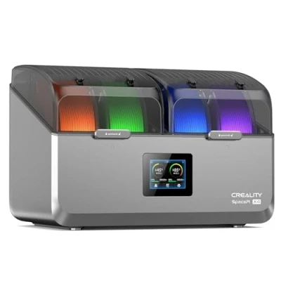 Immagine di Creality Originale SpacePi X4 Essiccatore 4 Bobine, Doppia Camera Riscaldata con Controllo Temperatura Indipendente per PLA/PETG/ABS/TPU/Nylon/ASA, Filamenti 1.75/2.85mm