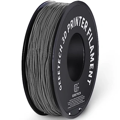 Immagine di GEEETECH Filamento TPU 1,75 mm +/ 0,02 per stampante 3D, 1 kg spool grigio