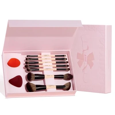 Immagine di Jessup Pennelli Make Up Peach Dust Kit di bellezza Perfection 10 pezzi T506