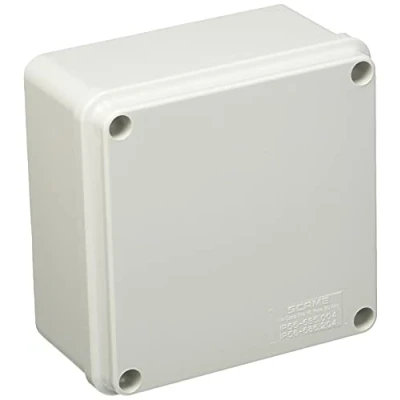 Immagine di Poly Pool PP0290 Scatola Rettangolare di Derivazione da Parete Quadrata, Dimensioni Interne 100x100x50mm IP56