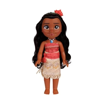 Immagine di Disney Princess Bambola Principessa Vaiana 38 cm con bellissimi occhi scintillanti, abito scarpette e tiara, bambine dai 3 anni in su!