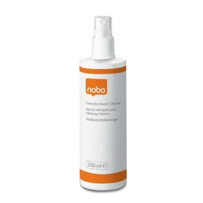 Immagine di Nobo Detergente Spray per la Pulizia delle Lavagne Bianche Magnetiche e Cancellabili a Secco, Adatto all&#039;Uso Quotidiano, 250 ml (1901435)