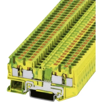Immagine di Phoenix Contact PT 4 QUATTRO PE 3211809 Morsetto triplo di protezione Numero Poli (num): 0.2 mm² Verde, Giallo 1 pz.