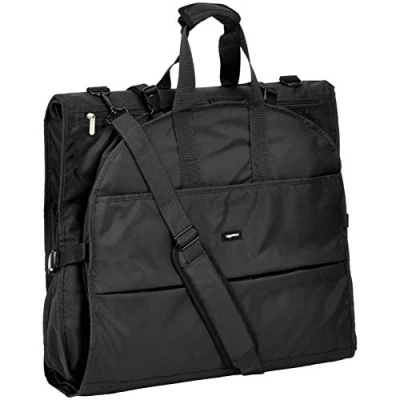 Immagine di Amazon Basics Borsa porta abiti Premium, 1 m, Nero, Solido