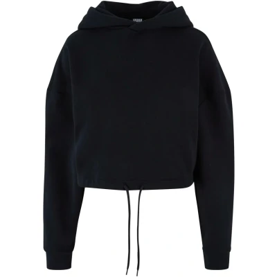 Immagine di Urban Classics Cropped Felpa con cappuccio, Donna, Taglia: Large, Black