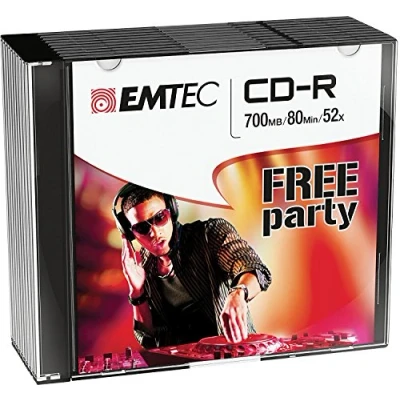 Immagine di Emtec CD R 80 Confezione da 10