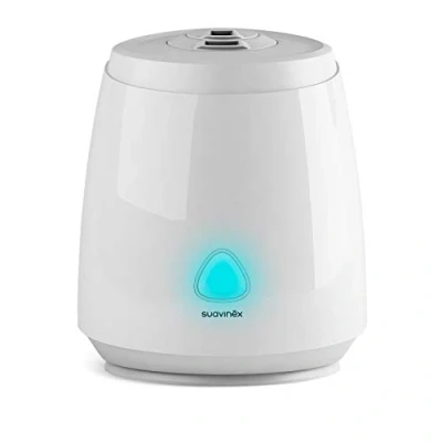 Immagine di Suavinex Smart Umidificatore per Neonati (Silenzioso, Vapore Freddo, Ultrasuoni, Aromaterapia, Luce Notturna a LED, Controllo con Applicazione Mobile, Compatibile Alexa e Google Assistant)