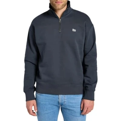 Immagine di Lee HALF Felpa, Uomo, Taglia: Small, Dark muted gray