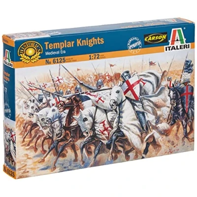 Immagine di Italeri 6125 Medieval Era: Templar Knights modellismo soldatini Scala 1:72